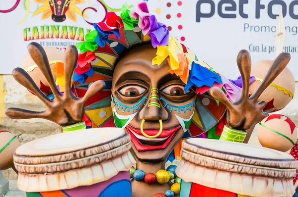 Desfile festival de carnaval de Barranquilla Atlântico Colômbia — Fotografia de Stock