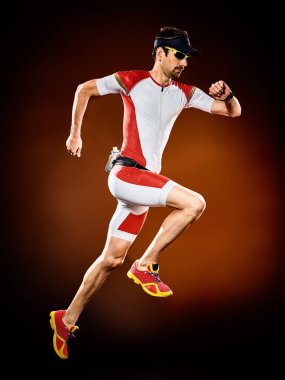izole triatlon Ironman çalışan adam runner