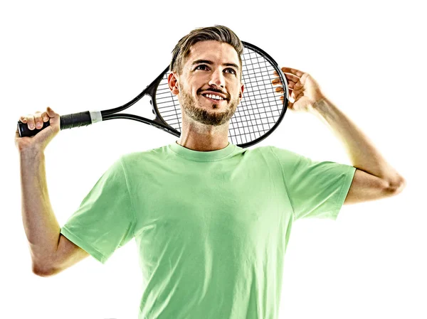 Tennista uomo isolato — Foto Stock