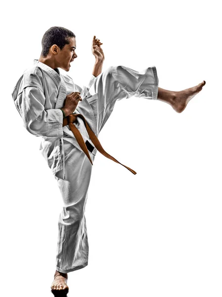 Karate teenagers kid — Stock Photo, Image