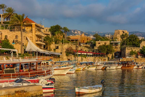 Byblos Jbeil Forntida hamn Libanon — Stockfoto