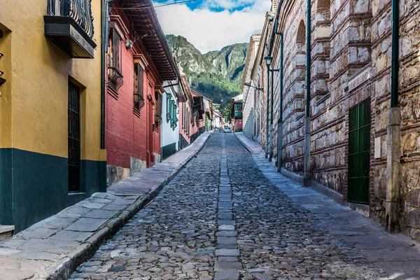 La Candelaria barevné ulice Bogota Kolumbie — Stock fotografie