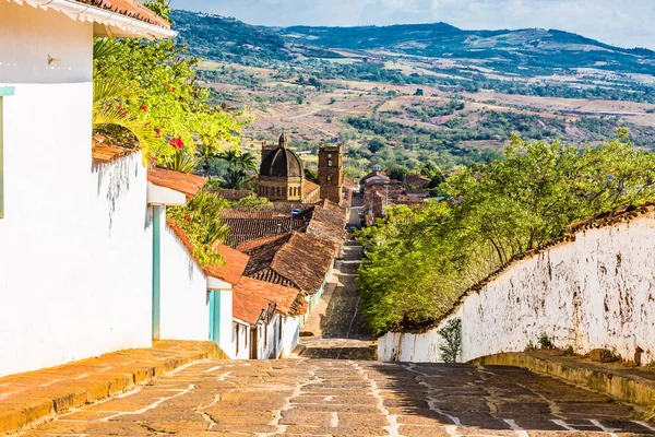 Barichara Skyline Paisaje Ciudadano Santander Colombia — Foto de Stock