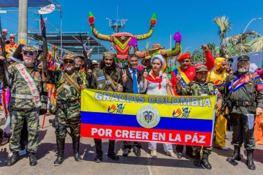parade carnival festival of  Barranquilla Atlantico Colombia clipart