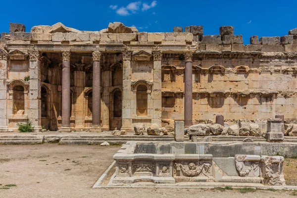 Templo de Júpiter ruínas romanas Baalbek Beeka Líbano — Fotografia de Stock