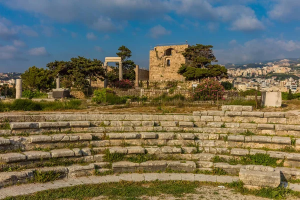 십자군 성 Byblos Jbeil 레바논 — 스톡 사진