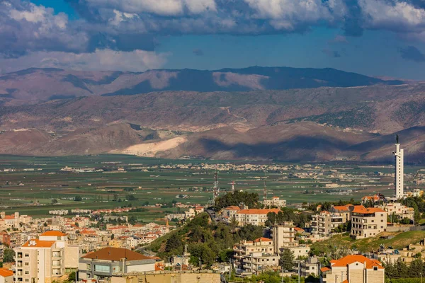 ZAHLE manzarası cityscape Beeka Lübnan — Stok fotoğraf