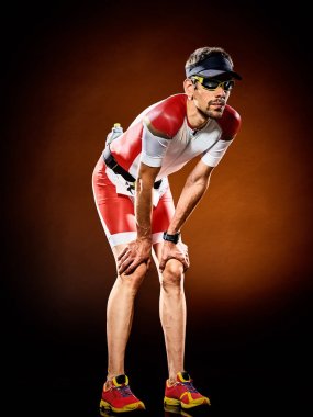 izole triatlon Ironman çalışan adam runner