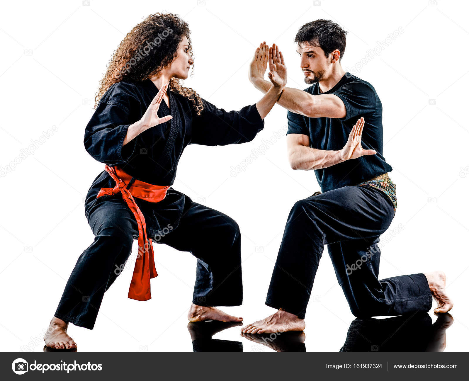 Woman Kung Fu Pencak Silat isolated Stock Photo by ©STYLEPICS 161937324