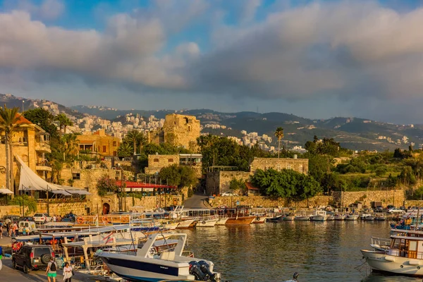 Byblos Jbeil Forntida hamn Libanon — Stockfoto