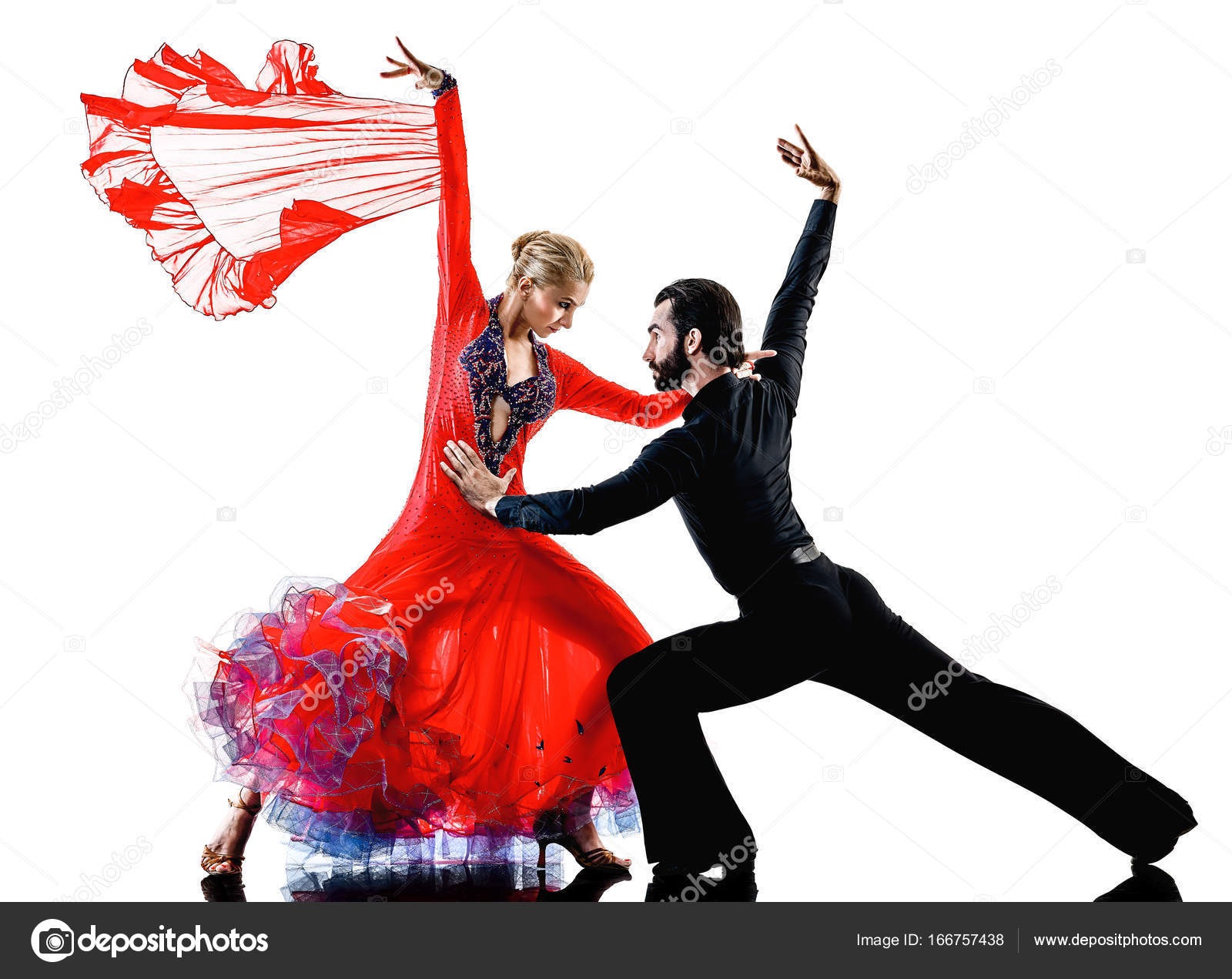 Man Woman Couple Ballroom Tango Salsa Dancer Dancing