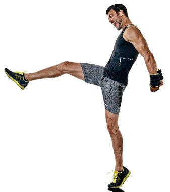 fitness adam kardiyo boks egzersizleri izole