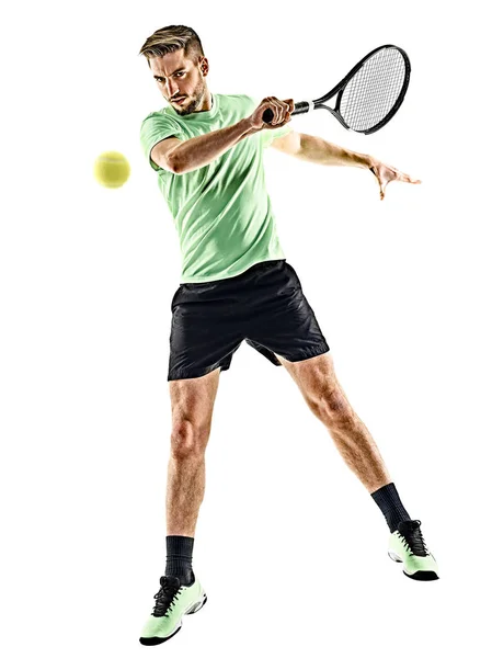 Jugador de tenis hombre aislado — Foto de Stock