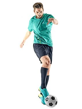 Futbolcu adam izole