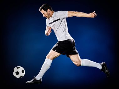 Futbolcu adam izole