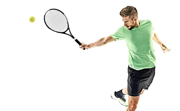 Tennis speler man geïsoleerd — Stockfoto