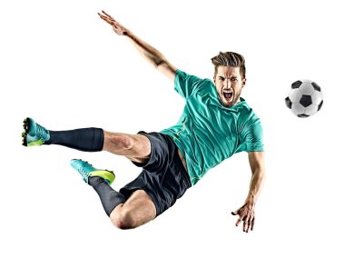 Futbolcu adam izole
