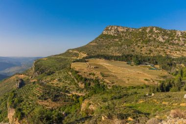 Jezzine skyle cityscape Güney Lübnan manzaralar