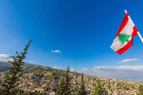 ZAHLE manzarası cityscape Beeka Lübnan — Stok fotoğraf