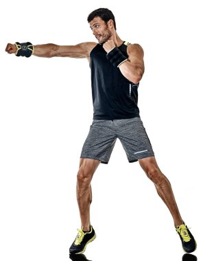 fitness adam kardiyo boks egzersizleri izole