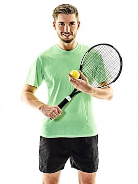 Tenis oyuncu adam izole