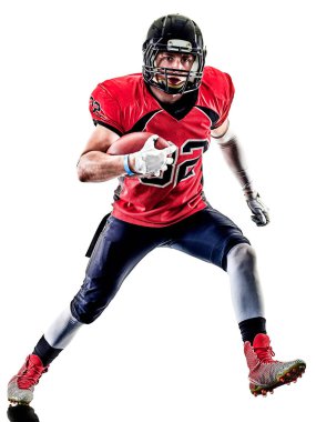 Amerikan futbolu oyuncu adam izole