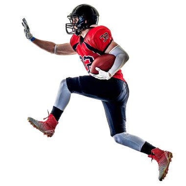 Amerikan futbolu oyuncu adam izole