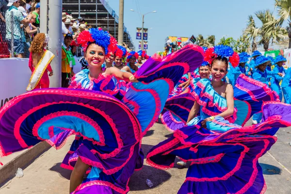 Parade carnival festival i Barranquilla Atlantico Colombia Royaltyfria Stockbilder