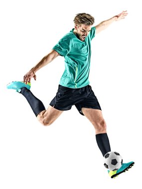 Futbolcu adam izole