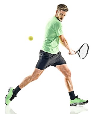Tenis oyuncu adam izole
