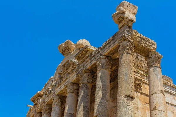 Templo de Baco Romana ruínas Baalbek Beeka Líbano — Fotografia de Stock