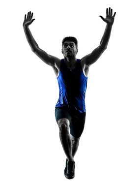 siluet Isola koşu Atletizm adam çalıştıran runner sprinter