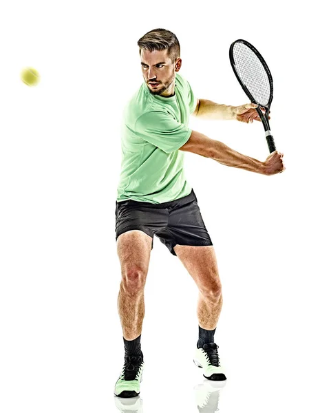 Joueur de tennis homme isolé — Photo