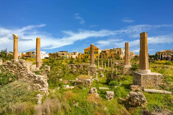 Romarna ruiner däck Sur södra Libanon — Stockfoto