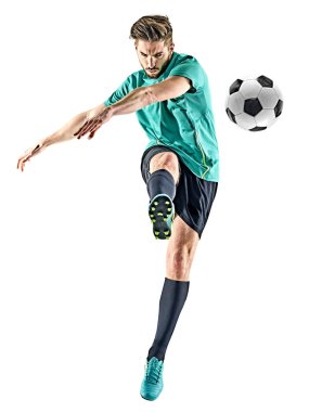 Futbolcu adam izole
