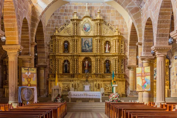 Katedrála Barichara Santander Kolumbie — Stock fotografie