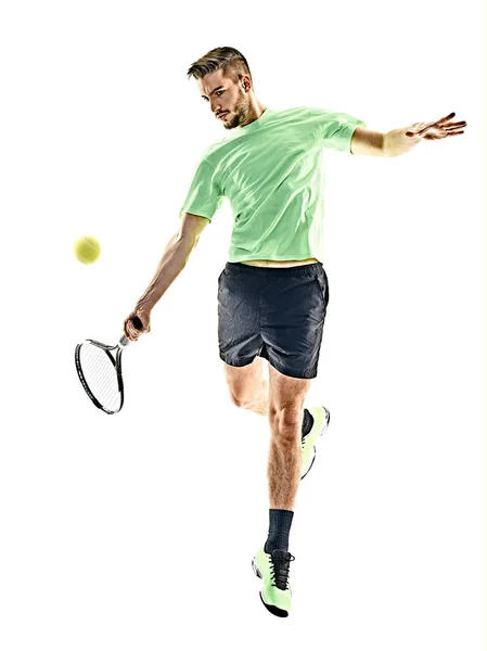 Tennista uomo isolato — Foto Stock