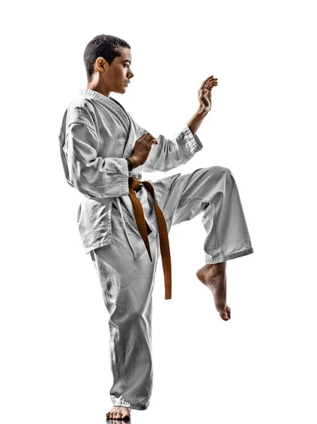 Karate teenagers kid — Stock Photo, Image