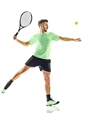 Tenis oyuncu adam izole