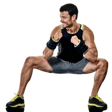 fitness adam kardiyo boks egzersizleri izole