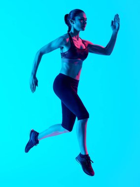 izole çalışan kadın runner 