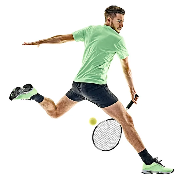 Jugador de tenis hombre aislado — Foto de Stock