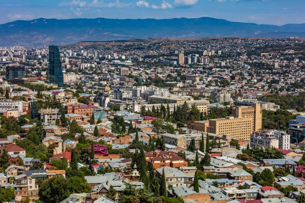 Tbilissi stadsgezicht skyline Georgië Europa oriëntatiepunt — Stockfoto