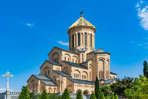 Holy Trinity Cathedral church Tbilissi Georgia Europe landmark — Stock Photo, Image