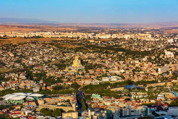 Tiflis kentsel manzarası Gürcistan Avrupa 'nın dönüm noktası — Stok fotoğraf