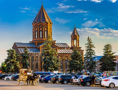 Gyumri Shirak Ermenistan 'daki Kutsal Kurtarıcının Amenaprkich Kilisesi