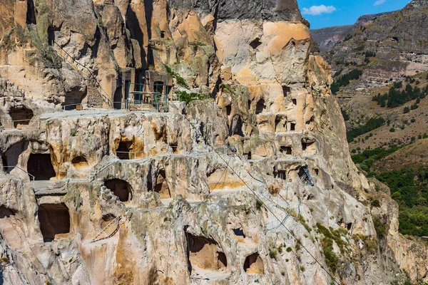 Mosteiro caverna Vardzia Samtskhe Javakheti Geórgia Europa marco — Fotografia de Stock