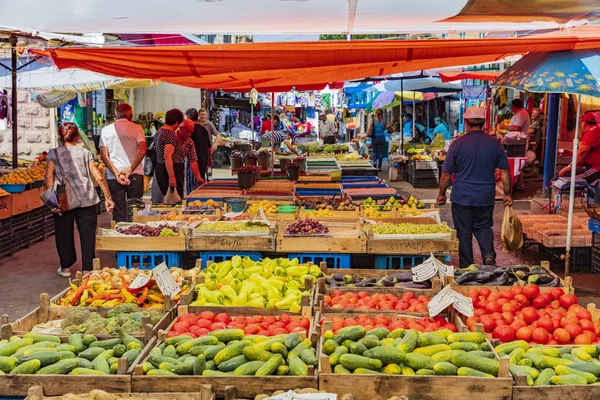 Groceries Myakowski street market Gyumri Shirak Armeniagg — Stock Photo, Image