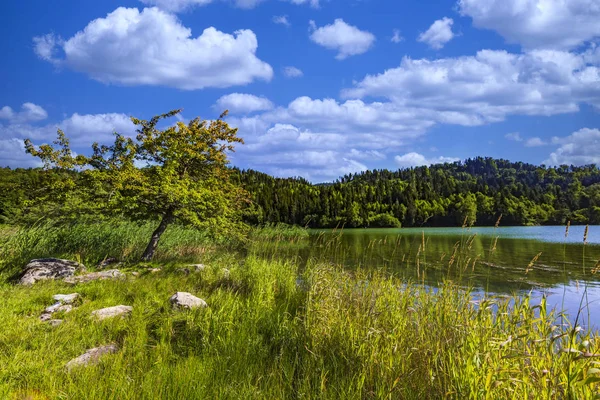 Kahisi Jezioro Dabadzveli krajobraz Samtskhe Javakheti Gruzja Europa punkt orientacyjny — Zdjęcie stockowe