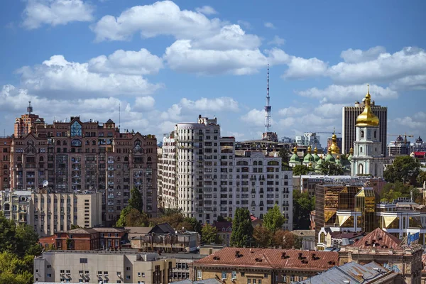 Kiev rooftops cityscape skyline Ukraine Landmark — Stock Photo, Image